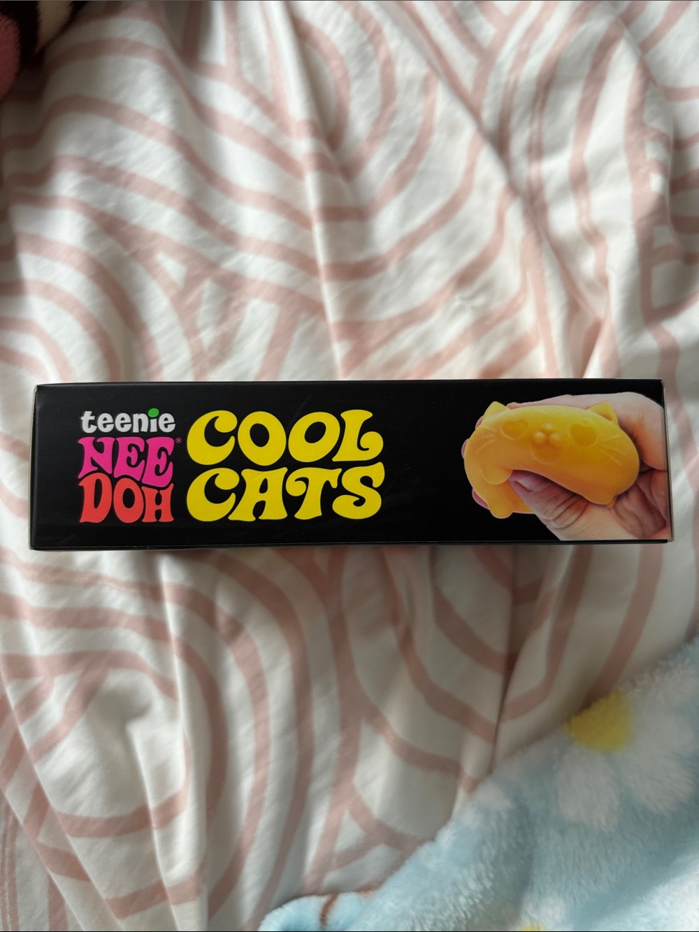 Teenie Nee Doh Cool Cats Squishy Set - Pink, Purple, Teal, Orange - Picture 4 of 5